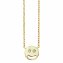Collier 925/- Sterling Silber vergoldet Zirkonia Smile - 1