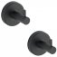 Wandhaken Uno Mod. Bosio Black matt, 2er Set, Edelstahl rostfrei - 1