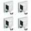 Vacuum-Loc® Haken-Set eckig, 2 x 2 Stück, 2 x 2er Set, Befestigen ohne bohren - 1