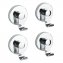 Vacuum-Loc® Haken-Set Mod. Irun, 2 x 2 Haken, Zwei 2er Sets, Befestigen ohne bohren - 1