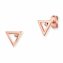 Ohrstecker 925 Sterling Silber rosé vergoldet Zirkonia günstig online kaufen