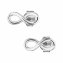 Ohrstecker 925/- Sterling Silber Unendlichkeit - 1