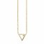 Collier 925 Sterling Silber gelb vergoldet Zirkonia Dreieck - 1