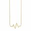 Collier 925/- Sterling Silber vergoldet Herzschlag - 1
