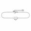 Armband 925 Silber rhodiniert mit Herz Motiv - 1