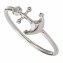 Ring 925/- Sterling Silber rhodiniert Anker - 1
