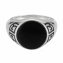 Ring 925 Silber rhodiniert Onyx Asien Motiv günstig online kaufen