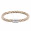 Armband Edelstahl Textilband creme 23cm günstig online kaufen