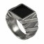 Ring 925/- Sterling Silber matt oxidiert Onyx günstig online kaufen