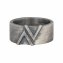 Ring 925/- Sterling Silber matt oxidiert Dreieck günstig online kaufen