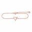 Armband 925 Sterling Silber rosé vergoldet Dreieck Zirkonia günstig online kaufen