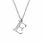 Halskette Silber 925 mit 1x Diamant 0,008ct. Buchstabe E - 1