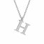 Halskette Silber 925 mit 1x Diamant 0,008ct. Buchstabe H - 1