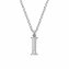 Halskette Silber 925 mit 1x Diamant 0,008ct. Buchstabe I - 1