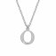 Halskette Silber 925 mit 1x Diamant 0,008ct. Buchstabe O - 1