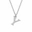 Halskette Silber 925 mit 1x Diamant 0,008ct. Buchstabe Y - 1
