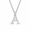 Halskette Silber 925 mit 1x Diamant 0,008ct. Buchstabe A - 1