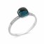 Ring 585 Gold Blautopas Diamant 0,054ct. - 1