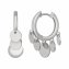 Creolen Boho dangling hoops 925 Sterling Silber rhodiniert günstig online kaufen