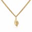 Halskette Gold 585 mit Blatt-Motiv 42/45cm lang - 1