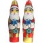 WAWI Weihnachtsmann mit Geschenk Hohlfigur aus Vollmilch 60g - 1