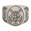 Ring 925/- Sterling Silber Siegelring satiniert oxidiert Champion Wappen günstig online kaufen