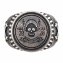 Ring 925/- Sterling Silber Siegelring matt oxidiert Rock Music Skull günstig online kaufen