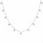 Collier 925/- Sterling Silber rhodiniert Anhänger rund Zirkonia - 1