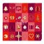 Niederegger Mini Glamour Adventskalender gefüllt mit Pralinen 168g - 1