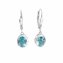 Ohrhänger 925 Silber mit echten Blautopasen (beh.) - 1