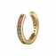 Ear Cuff 925 Silber gelb vergoldet Zirkonia bunt Rainbow - 1