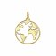 Anhänger 375 Gold mit Weltkugel-Motiv - 1