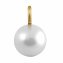 Anhänger Gold 585 mit weißer Perle 9mm - 1