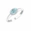 Ring Weißgold 585 mit echtem Aquamarin und 36 Diamanten 0,09ct. günstig online kaufen