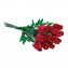 Handgefertigte Rosen aus Gänsefedern - 12 Stück - 1