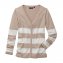 Strick-Cardigan mit Streifendessin - 1