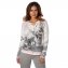 Strick-Cardigan mit Motivdruck - 1