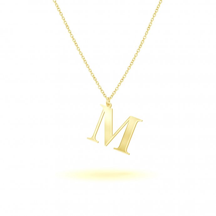 Anhänger mit Kette 925-Sterling Silber vergoldet Glänzend 45cm