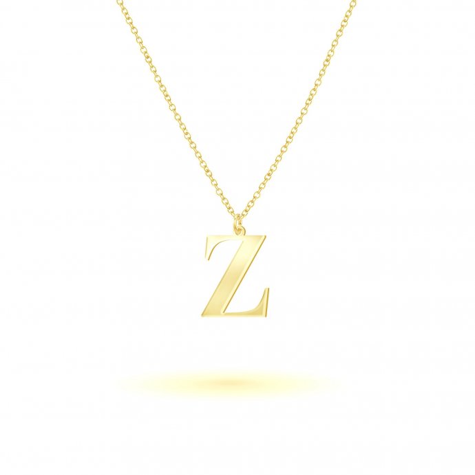 Anhänger mit Kette 925-Sterling Silber vergoldet Glänzend 45cm