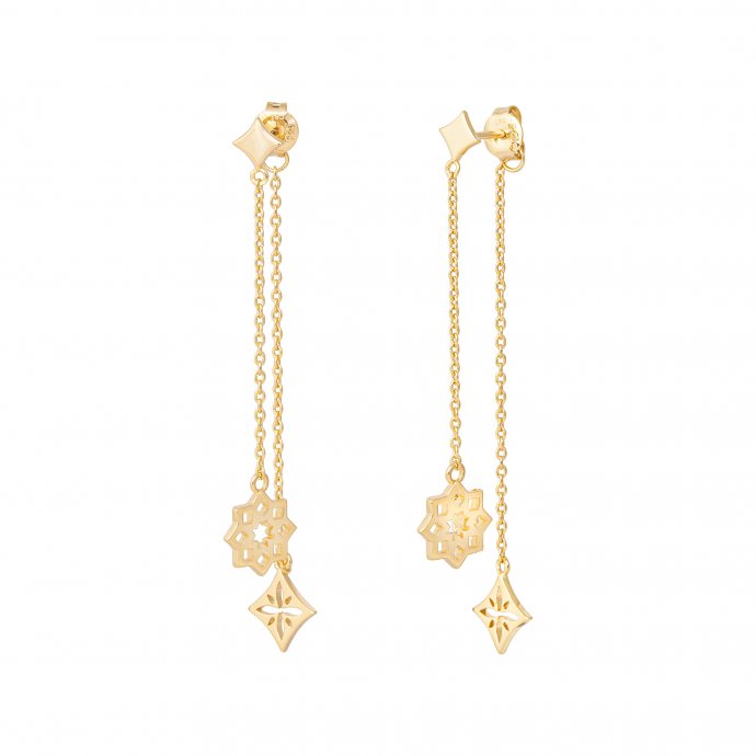 Ohrringe 925 Silber vergoldet Anhänger