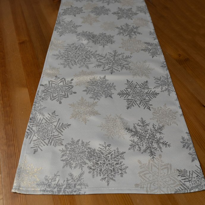Tischläufer, Schneeflocken