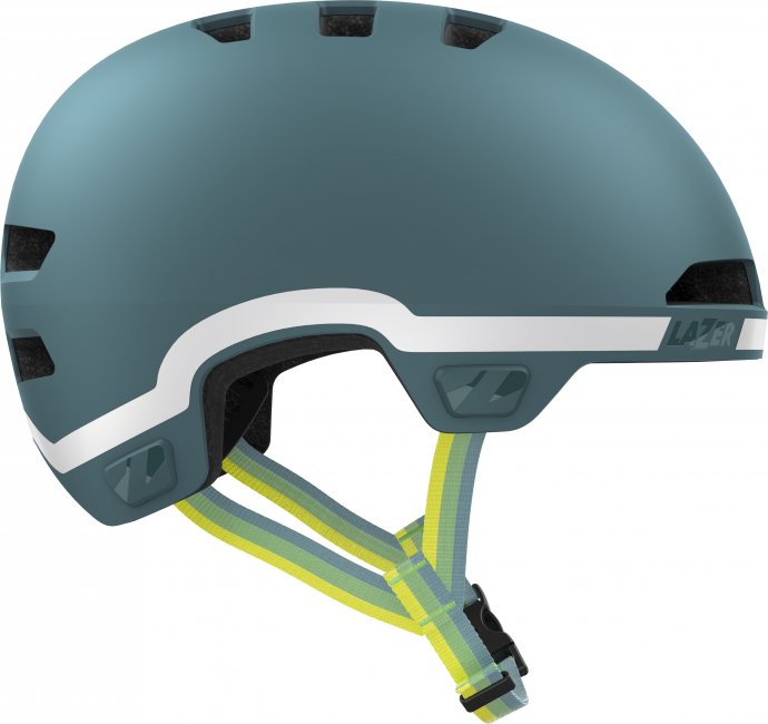Kinder-Fahrradhelm Maze Jr KinetiCore GoFluo Edition, Matte Khaki
