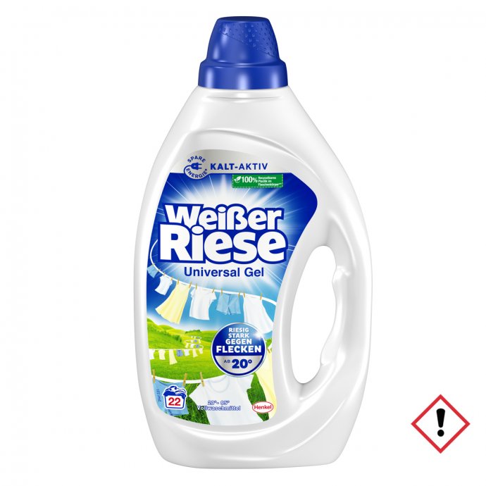Weißer Riese Universal Gel Vollwaschmittel 22WL 990ml
