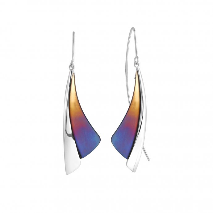 Ohrringe Edelstahl mit Titan 61mm lang