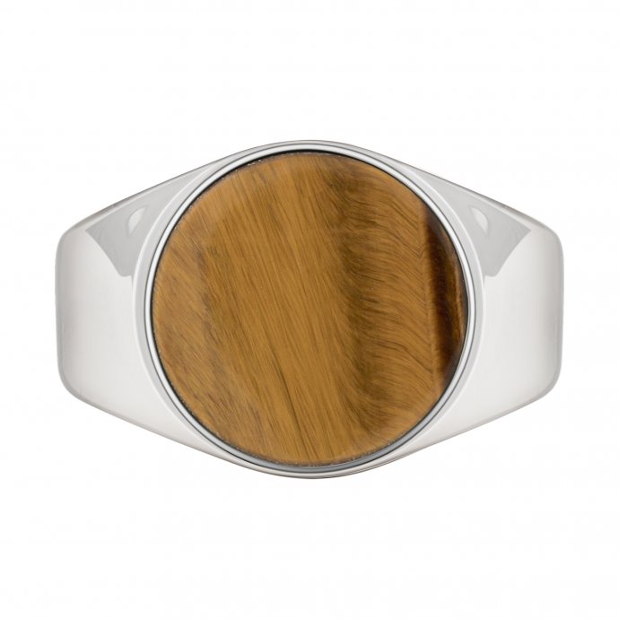 Ring 925 Silber rhodiniert Tigerauge