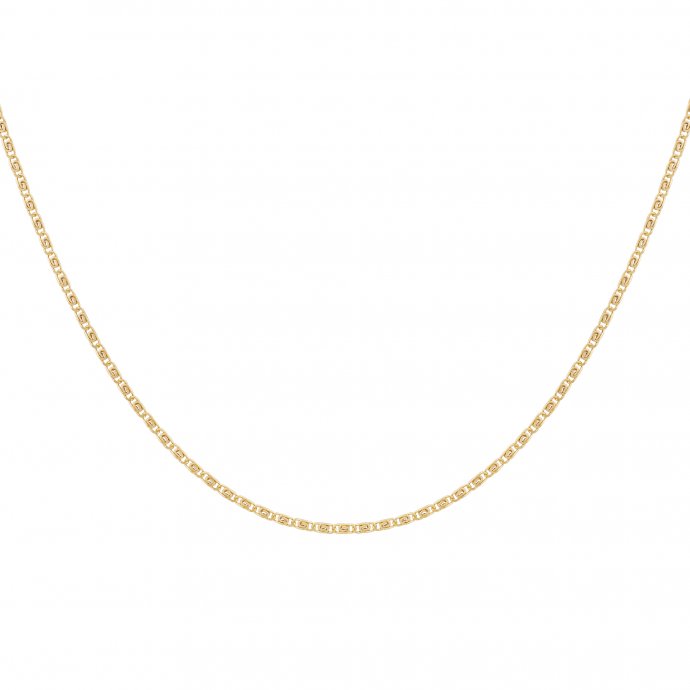 Collier 925 Silber vergoldet S-Panzerkette