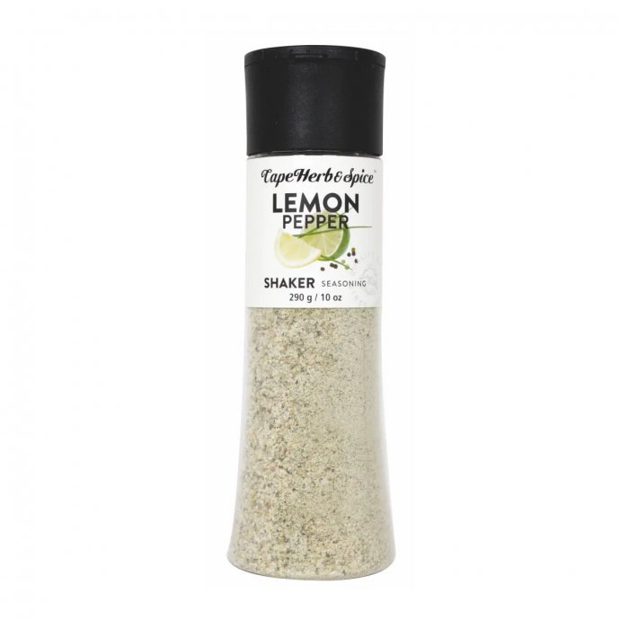 Cape Herb and Spice Lemon und Black Pepper Shaker Gewürzsalz 290g