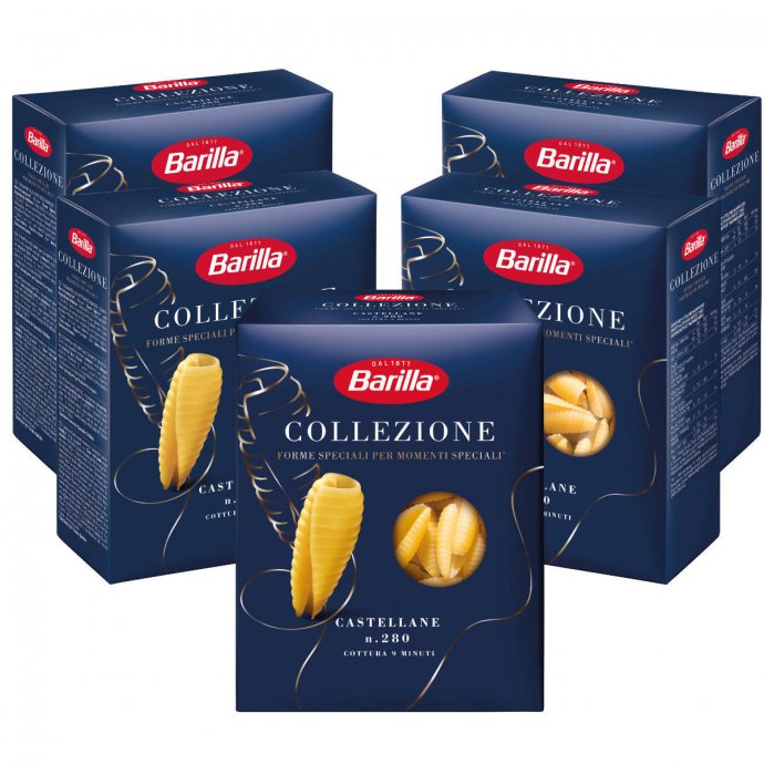 Barilla Collezione Castellane  Hartweizen Pasta 2500g 5er Pack