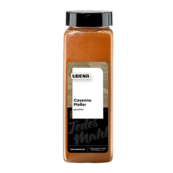 Ubena Cayenne Pfeffer gemahlen für intensive Schärfe Packung 450g