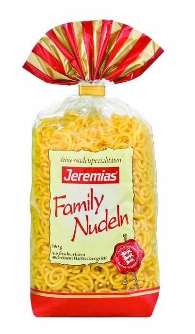 Jeremias Gabelspaghetti Family Nudeln mit Frischei 500g 4er Pack